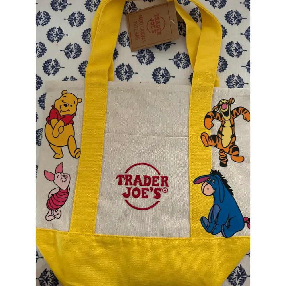 Disney Winnie the Pooh Custom Made Double Sided Trader Joes Mini Tote